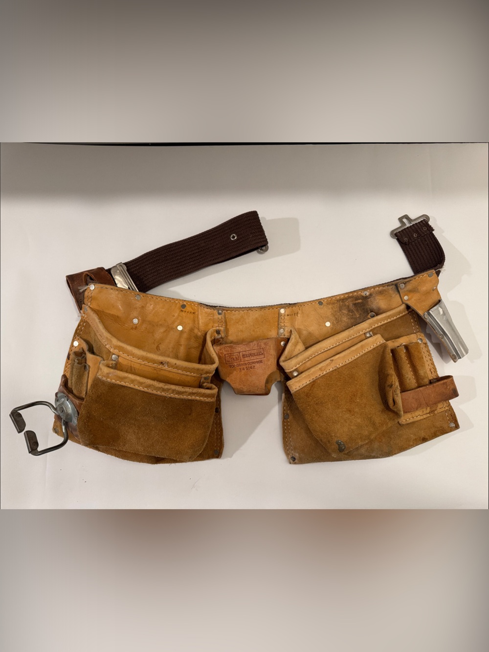 Craftsman Sears Leather Tool Belt Carpenter Apron 45147